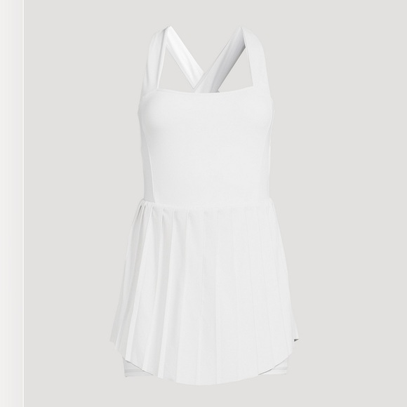 NWT VARLEY Carina Tennis Dress White Size L - Picture 3 of 7
